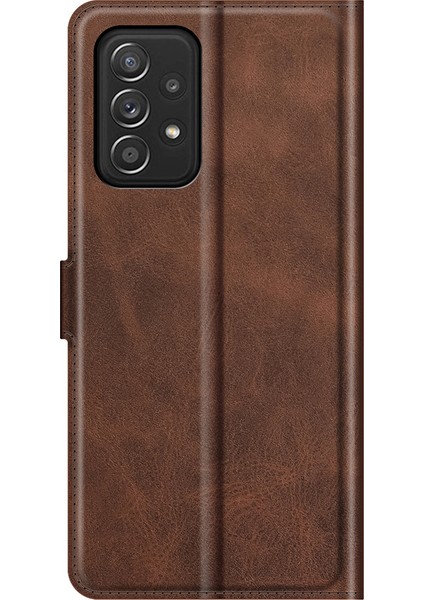 Samsung Galaxy A52 4G/5G/A52S 5g Için Stand ile Premium Pu Deri Anti-Fall Folio Flip Cüzdan Tasarım Manyetik Kıta Telefon Kapağı (Yurt Dışından) modelleri