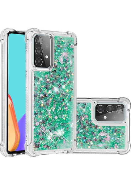 Samsung Galaxy A52 4g / 5g / A52S 5g Için Tpu Anti-Çizgi Dinamik Quicksand Kabuğu (Yurt Dışından)