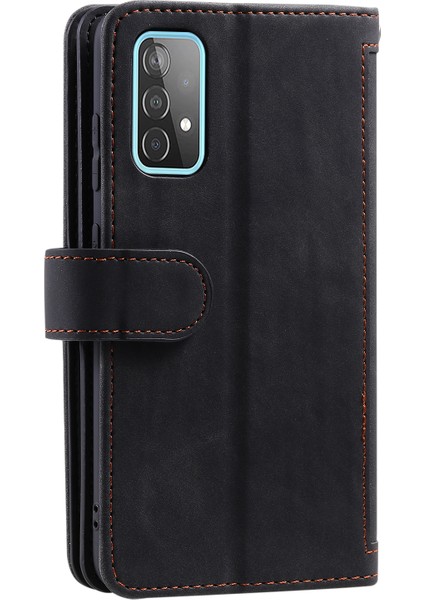 Samsung Galaxy A52 4g / 5g / A52S 5g Için Deri Kaplamalı Tpu Cüzdan Telefon Stand Vakası 9 Kart Yuvası Kickstand Shell (Yurt Dışından) modelleri