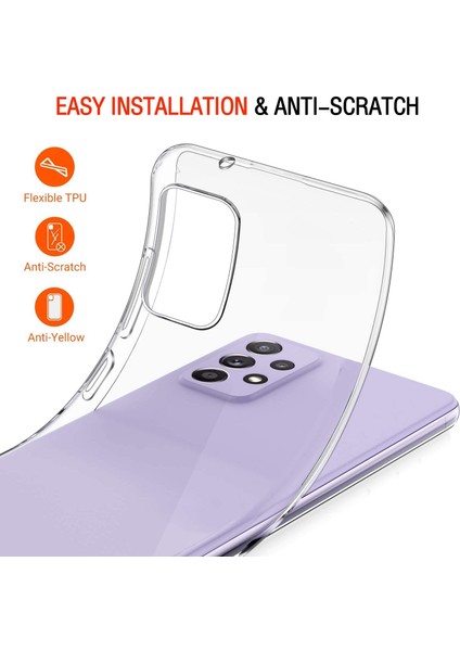 Samsung Galaxy A52 4g / 5g / A52S 5g Için Temperli Cam Ekran Koruyucusu ile Ince Şok Geçirmez Tpu Tampon Temiz Kapak (Yurt Dışından) fiyatları