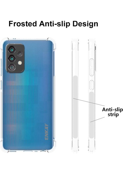 Samsung Galaxy A52 4g / 5g / A52S 5g Için 0.26MM 9h 2.5d Temperli Cam Ekran Filmi ile Enkay Hat Prens Anti-Kayma Tasarım Şeffaf Tpu Kılıfı (Yurt Dışından)
