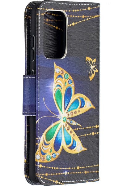 Samsung Galaxy A52 4g / 5g / A52S 5g Için Cüzdan Stand Tasarım Deseni Folio Flip Deri Telefon Kabuğu (Yurt Dışından) modelleri