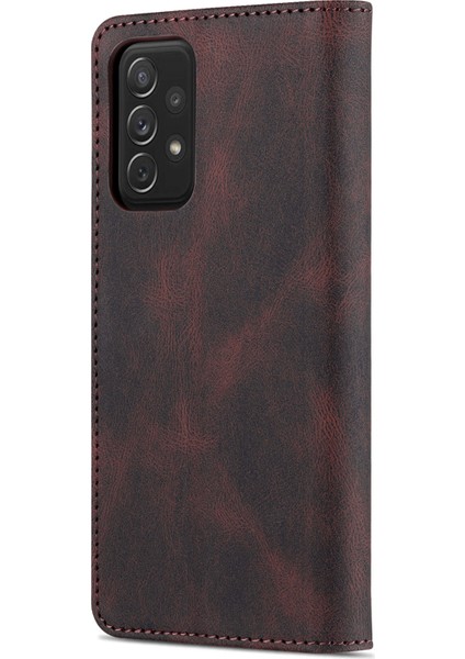 Azns Şok Emilmiş Deri Telefon Kapağı + Samsung Galaxy A52 5G/4G/A52S 5g Için Yumuşak Tpu Iç Kabuğu (Yurt Dışından) modelleri