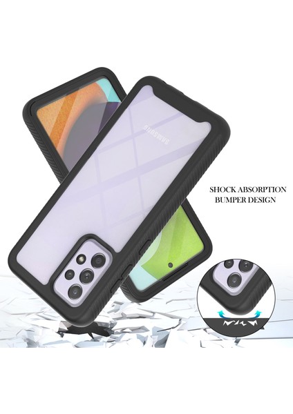 Samsung Galaxy A52 4g / 5g / A52S 5g / A52S 5g Için Tam Kapsama Koruma Pet Ekran Koruyucu + Pc + Tpu Koruyucu Kılıf (Yurt Dışından) modelleri