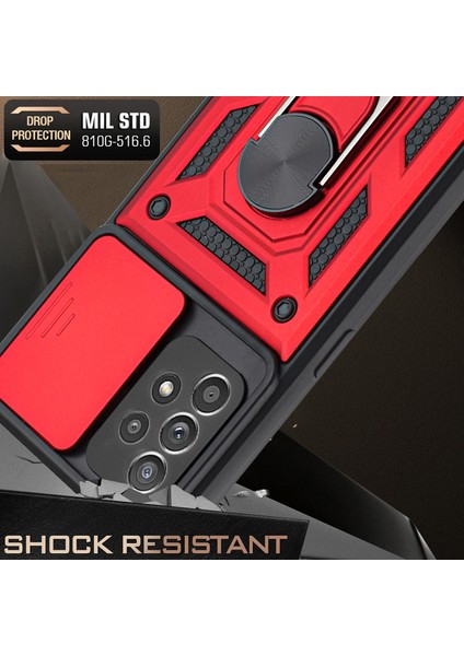 Samsung Galaxy A52 4g / 5g / A52S 5g Için Kickstand ile Kamera Damla Damla Dayanıklı Telefon Kılıfı Kapağı (Yurt Dışından) fiyatları
