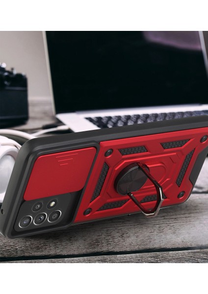 Samsung Galaxy A52 4g / 5g / A52S 5g Için Kickstand ile Kamera Damla Damla Dayanıklı Telefon Kılıfı Kapağı (Yurt Dışından) indirimleri