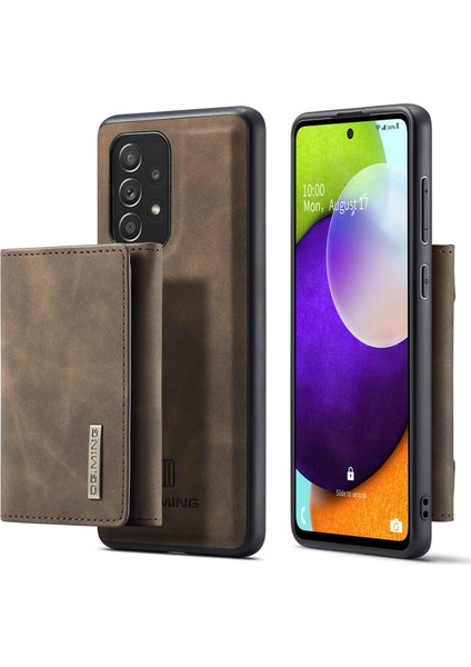 Dg.ming M1 Serisi Samsung Galaxy A52 4g / 5g / A52S 5g Için Çıkarılabilir Manyetik Cüzdanlı Anti-Fall Anti Kickstand Tasarım Telefon Kılıfı (Yurt Dışından)