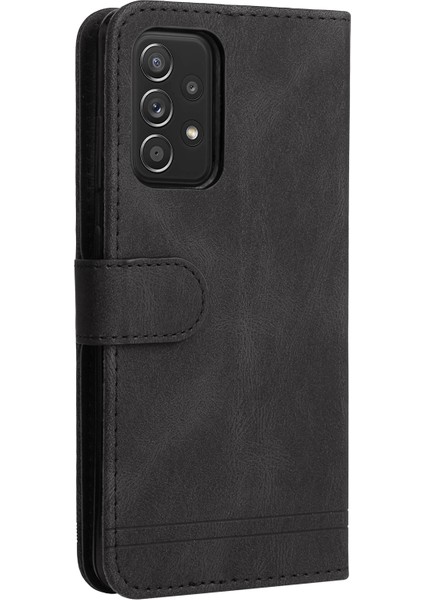 Ağaç Deseni Metal Düğmesi Flip Telefon Kılıfı Pu Deri Cüzdan Samsung Galaxy A52 5G/4G/A52S 5g (Yurt Dışından) fırsatları