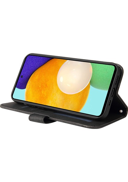 Ağaç Deseni Metal Düğmesi Flip Telefon Kılıfı Pu Deri Cüzdan Samsung Galaxy A52 5G/4G/A52S 5g (Yurt Dışından) indirimleri