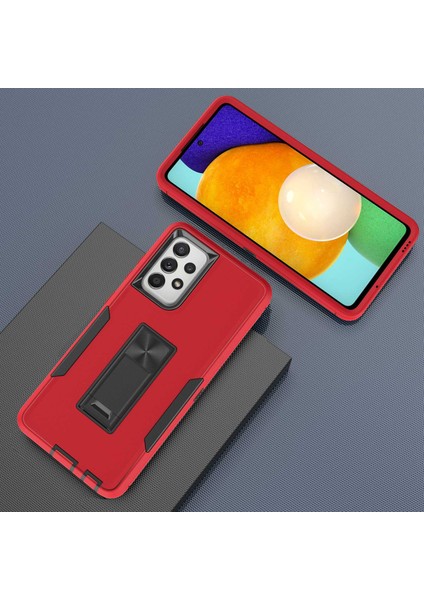 Samsung Galaxy A52 4G/5G/A52S 5g Kickstand Hard Pc + Araba Montajı Metal Sayfası ile Yumuşak Tpu Kılıf (Yurt Dışından) indirimleri