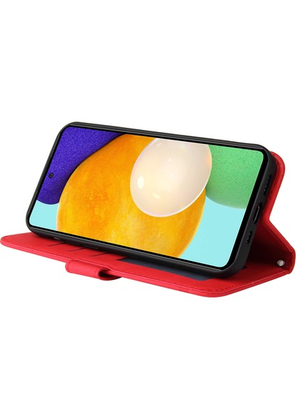 Ağaç Deseni Metal Düğmesi Flip Telefon Kılıfı Pu Deri Cüzdan Samsung Galaxy A52 5G/4G/A52S 5g (Yurt Dışından) indirimleri