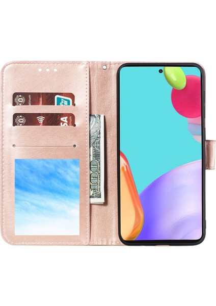 Samsung Galaxy A52 4g / 5g / A52S Için Mandala Çiçek Cüzdan Deri Kapağı 5g Koruyucu Stand Kabuğu (Yurt Dışından)