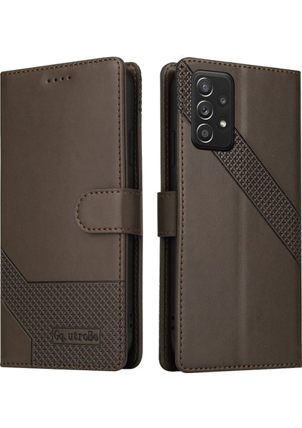 Gq.utrobe 009 Serisi Çok Işlevli Kart Yuvası Telefon Kapağı Deri Cüzdan Samsung Galaxy A52 5g / A52 4g / A52S 5g (Yurt Dışından)