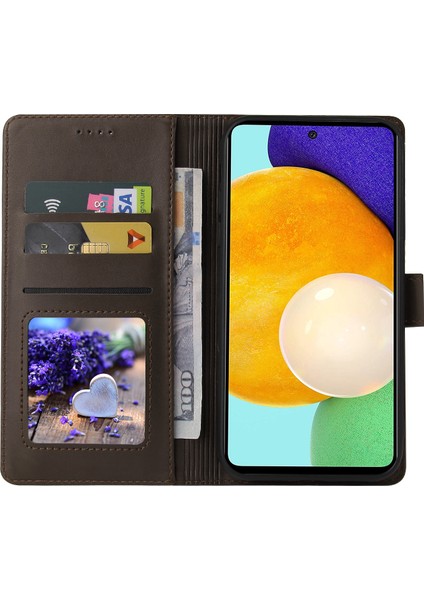 Gq.utrobe 009 Serisi Çok Işlevli Kart Yuvası Telefon Kapağı Deri Cüzdan Samsung Galaxy A52 5g / A52 4g / A52S 5g (Yurt Dışından) fırsatları