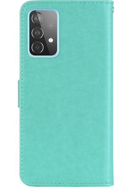 Baykuş Izi Rhinestone Dekor Cüzdan Deri Kapak Samsung Galaxy A52 4g / 5g / A52S 5g Stand Kabuğu (Yurt Dışından) fırsatları