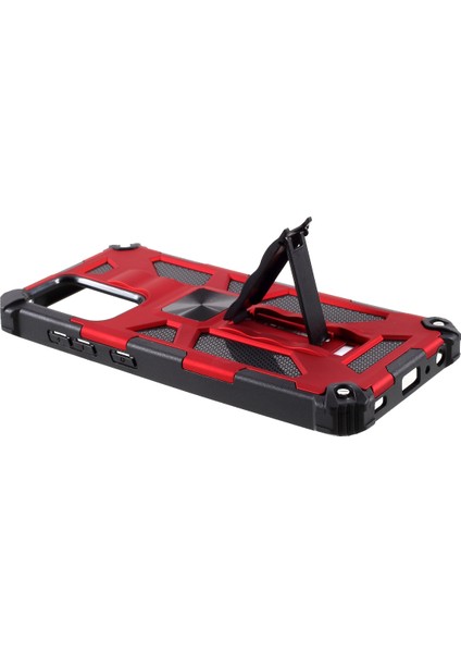 Samsung Galaxy A52 4g / 5g / A52S 5g Için Kickstand ve Manyetik Metal Sayfası ile Pc+Tpu Anti-Drop Kapağı (Yurt Dışından) indirimleri