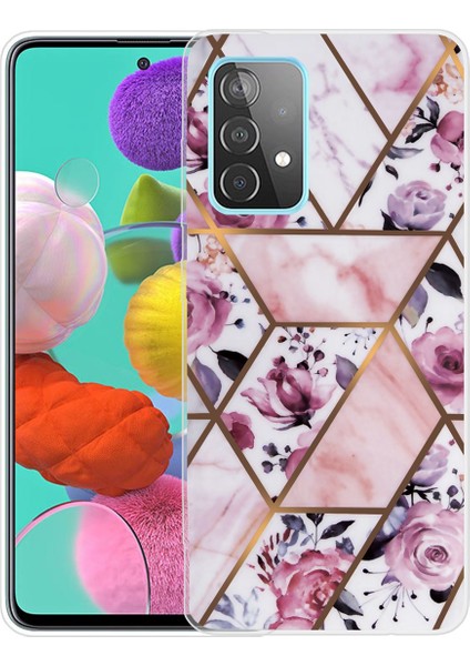 Samsung Galaxy A52 4g / 5g / A52S 5g Mermer Desen Tasarımı Yumuşak Tpu Anti-Çizelge Şok Geçirmez Koruyucu Telefon Kasası (Yurt Dışından)