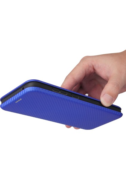 Samsung Galaxy A52 4g / 5g / A52S 5g Için Kart Tutucu Karbon Fiber Deri Otomatik Absorbed Kapak Kılıfı (Yurt Dışından) modelleri