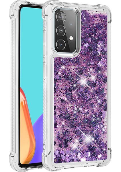 Samsung Galaxy A52 4g / 5g / A52S 5g Için Tpu Anti-Çizgi Dinamik Quicksand Kabuğu (Yurt Dışından) modelleri