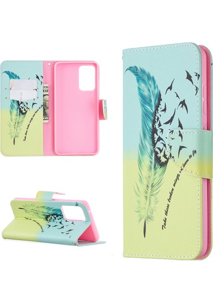 Samsung Galaxy A52 4g / 5g / A52S 5g Için Stand Tasarım Deseni Baskı Kapak Kılıfı (Yurt Dışından)