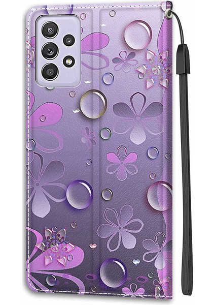 Desen Baskı Tasarımı Anti-Drop Samsung Galaxy A52 4G/5G/A52S 5g Için Stand ile Deri Kapak Telefon Kılıfı (Yurt Dışından) fırsatları