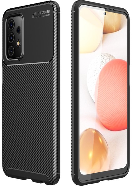 Samsung Galaxy A52 4g / 5g / A52S Için 5g Damla Dayanıklı Karbon Fiber Doku Yüzeyi Tpu Cep Telefon Kılıfı (Yurt Dışından)