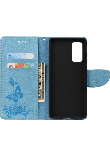 Baskı Kelebekleri Çiçek Cüzdan Stand Deri Kılıf Akıllı Telefon Kapak Kabuğu Samsung Galaxy A52 4g / 5g / A52S 5g (Yurt Dışından) fırsatları