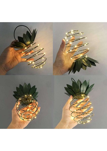 25 LED Asılı Güneş Ananas Işık Bahçe Yard Veranda Çim Balkon Için (Yurt Dışından)