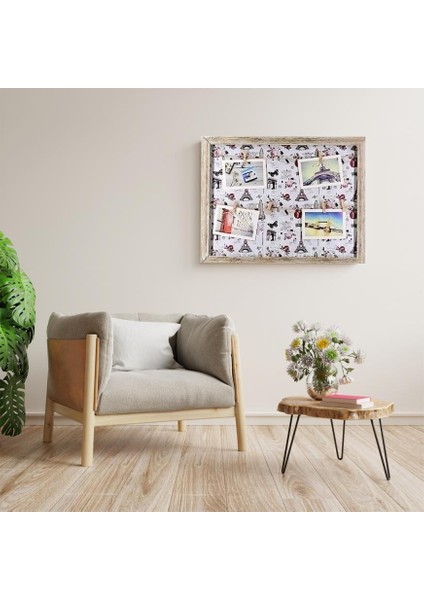 Ahşap Hasır Duvar Fotoğraf Çerçevesi 37X47 (4 Adet Foto Baskılı) modelleri