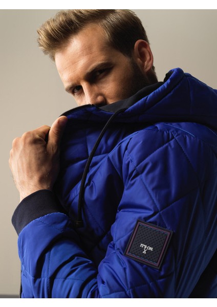 Erkek Mavi Çift Taraflı Regular Fit Mont indirimleri