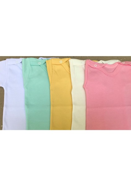 Kadın Çıtçıtlı Kısa Kol Badi 5 Li Paket Renkli Pamuklu Tasarım modelleri