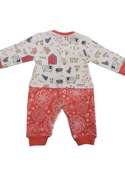 Minik Hayvan Desenli Çıtçıtlı Ayaksız (Patiksiz) Tulum 0-6 Ay fırsatları