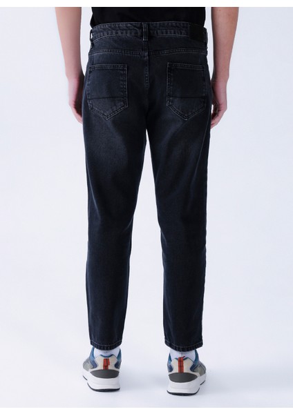 Siyah Erkek Denim Pantolon