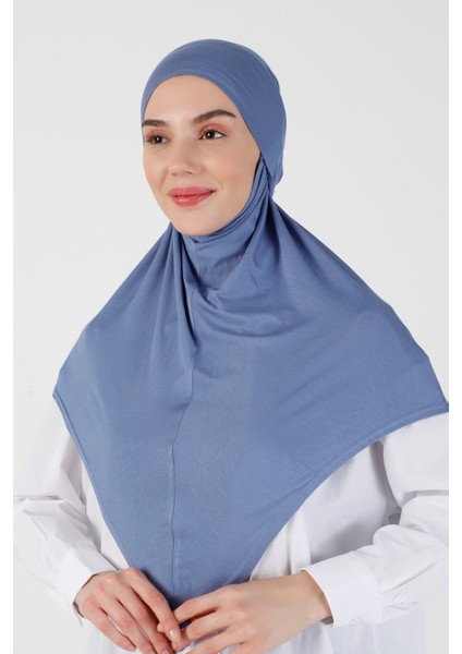 Viskon Kemerli Türban - Kot Mavi - Ecardin