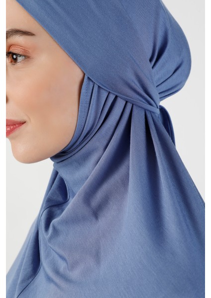 Viskon Kemerli Türban - Kot Mavi - Ecardin fırsatları