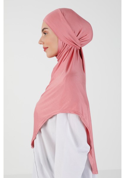 Viskon Kemerli Türban - Gül Kurusu - Ecardin modelleri