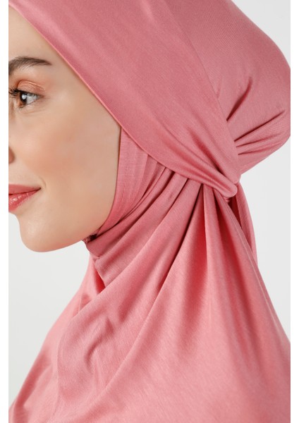 Viskon Kemerli Türban - Gül Kurusu - Ecardin fırsatları