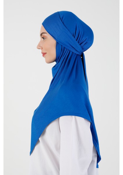 Viskon Kemerli Türban - Saks Mavi - Ecardin modelleri