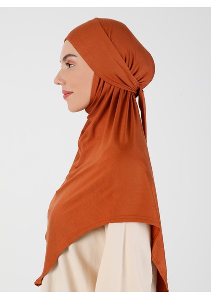Viskon Kemerli Türban - Kiremit - Ecardin modelleri