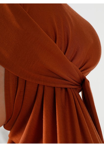 Viskon Kemerli Türban - Kiremit - Ecardin fırsatları