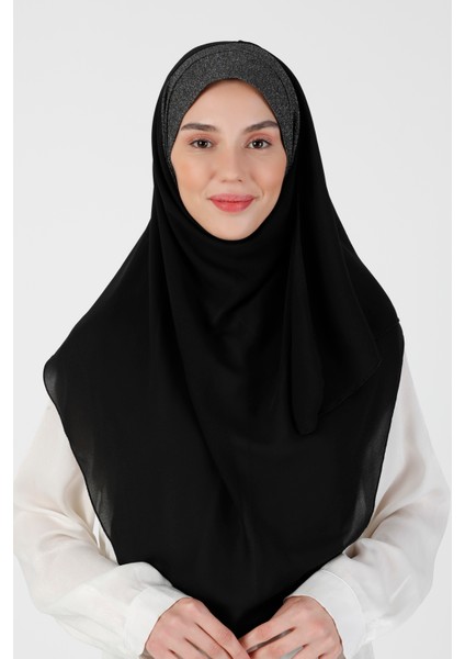 Simli Krep Şal - Siyah - Ecardin fiyatları