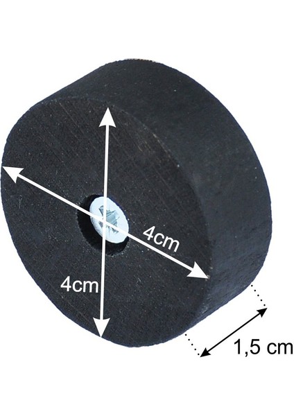 Masa Sandalye Koltuk Ayak Yükseltici Ağaç Takoz 6'lı Boy 15 mm Çap 4 cm