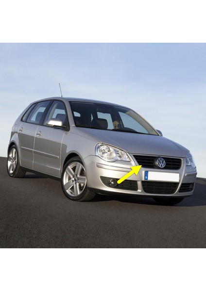 Vw Polo 2005-2009 Ön Panjur Izgarası Siyah 6Q0853653E