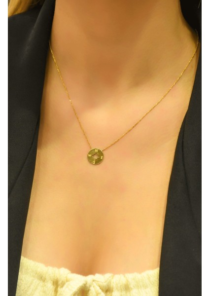 Pusula Kolye 14 Ayar AT03414