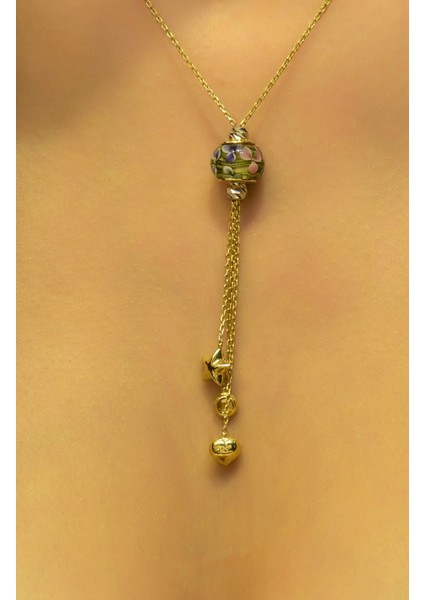 Püsküllü Sallantılı Kolye 14 Ayar ATS9507 fiyatları