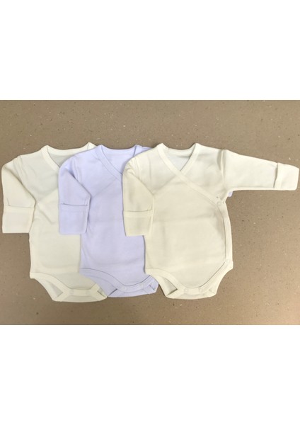 Uzun Kollu Kendinden Eldivenli Çıtçıtlı Kruvaze Badi (3 Lü Paket) fiyatları