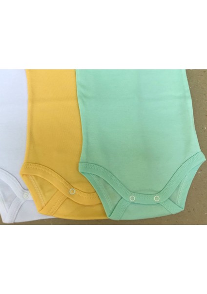 Çıtçıtlı Badi Kısa Kol (3 Lü Paket)