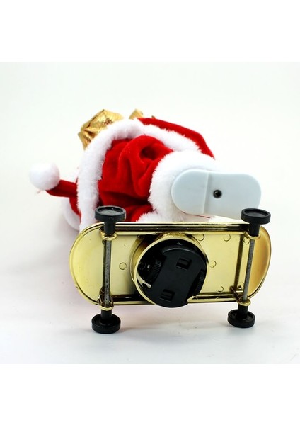 Kaykay Yapan Müzikli Işıklı ve Hareketli Noel Baba - 30X14CM fırsatları