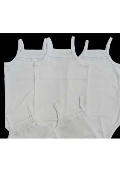 Ip Askılı Yakası Fistolu (Dantelli) Çıtçıtlı Badi Beyaz Renk 5'li Paket 3- 48 Ay Arası fiyatları