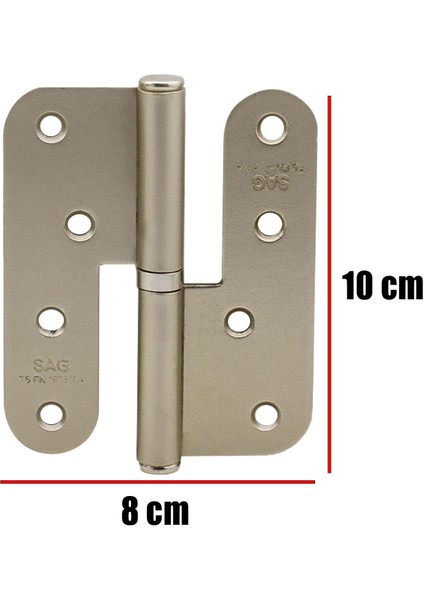 Çelik Okka Mobilya Pencere Kapı Menteşe Siyah 10 cm Sağ Yön